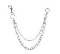 Gatuida Catena per Pantaloni in Metallo Punk Hip Hop Catena per Jeans Lunga Gotica Accessorio da Vita Resistente per Ragazze e Donne Adatta per Chiavi e Piccoli Oggetti