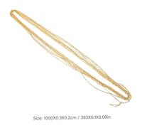 Gatuida Catene per Gioielli in Pacchi da Extender Link per Collane e Bracciali Fai da Te Maglia Croce Dorata Artigianale Resistente e Liscia per Creazioni Personalizzate