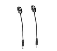 Gatuida Cavo Convertitore per Batteria da 9V Spina Maschio Accessorio per Effetti di Strumenti Musicali Set da 2 Pezzi Leggero e Durevole per Pedali ed Effettori Professionali