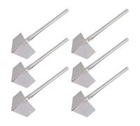 Gatuida Cazzuola Angolare in Acciaio Inox 6 Pezzi Manico Antiscivolo Strumento Ergonomico per Cartongesso e Intonaco Spatola Decorativa per Stucco e Modellatura Angoli Interni Uso