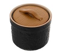 Gatuida Ceramic Steaming Pot With Lid Porcelain Soup Crock For Water Separation Cooking Nonstick Finish Moisture Control For Home Kitchen