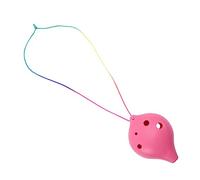 Gatuida Ceramica piccola ocarina strumento musicale the fono bellissima Ocarina per principianti ocarina creativa per principianti ocarina di plastica portatile addominali rosa