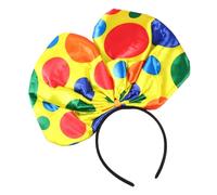 Gatuida Cerchietti Cappello Pagliaccio 2 Pezzi Fiocco Grande Non Tessuto per Ragazzo Ragazza Accessori Feste di Compleanno e Cosplay Clown