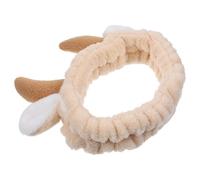 Gatuida Cerchietto in corno piccolo mucca dell'altopiano avvolge la testa Carino face tape Cerchietto per ragazze fascia spa per lavare il viso fascia per la cura della pelle flanella