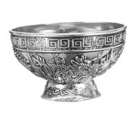 Gatuida Ciotola d'Epoca in Metallo Drago per Offerte Buddiste Ciotola Decorativa per e Meditazione 10 Cm Stabile e Sicura per Uso Rituale