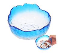 Gatuida Ciotola per ammollo manuale ciotole per manicure per ciotola per l'immersione delle guidato UV ciotola per manicure ammollo ciotole per manicure per unghie Bicchiere Blu