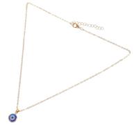 Gatuida Collana Ciondolo Amuleto Occhi Azzurri Malocchio in Stile Turco Oro, Girocollo Protezione Contro la Sfortuna per Donna, Gioiello Culturale Portafortuna