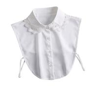 Gatuida Colletto Finto in Chiffon Collare Staccabile Mezzo Top Maniche per Decorativo e Versatile per Maglioni Camicie e e Resistente per Ogni Occasione