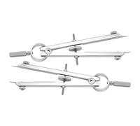 Gatuida Compasso geometrico da 3 pezzi: strumento professionale per compasso da disegno in metallo per la lavorazione del legno, la lavorazione dei metalli, il disegno geometrico di cerchi