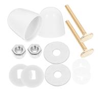 Gatuida Componenti per Sedile WC con Cappucci Protettivi in Acciaio Inossidabile e Kit Sostitutivo Facile da Installare per Fissaggio di Staffe e Bulloni per WC