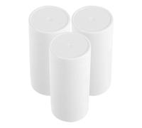 Gatuida Confezione da 3 Bastoncini Deodoranti Riutilizzabili da 30 G in Tubi di Plastica Color Bianco, Meccanismo Rotante, per Viaggi e Applicazione Precisa