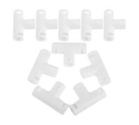 Gatuida Connettore a T in Plastica Rinforzata per Telaio Vasca da Bagno Pieghevole, Adattatore a Tre Vie per Secchio Pieghevole, Set da 10 Pezzi per Riparazione e Montaggio di