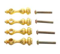 Gatuida Connettori per Ringhiera in Ferro Robusto 4 Pezzi, Mandrini per Mobili e Galleria in Interno, Tappi Decorativi per Montanti di Sbarra e Bicchiere, Accessori per Complemento