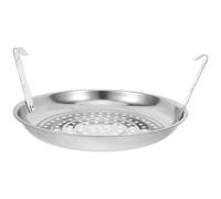 Gatuida Contenitore per Cenere Carbone in Acciaio Inox Ispessito con Manici in Metallo e Fori di Ventilazione, Cassetto per Secchio Braciere, Gestione Sicura Cenere per Barbecue e