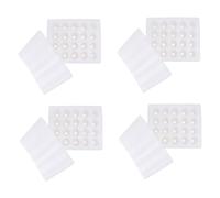 Gatuida Contenitori per Uova con Coperchio 4 Pezzi in Schiuma Pe Bianco 20 Scomparti Portauova Antiurto per Supermercato e Conservazione in Frigorifero