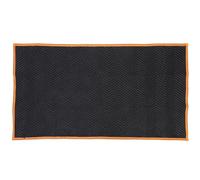 Gatuida Coperta da Trasloco Grande Trapuntata Non Tessuto Cuscinetto Protettivo per Mobili Nero Bordi Arancioni Multiuso per Trasporto Protezione da Graffi e Imballaggio Mobili