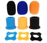 Gatuida Copertura Microfono Protettiva in Materiale Morbido Rinforzata Antivento e Antiscivolo da Colorati per Ktv Performance e Conferenze Accessorio Microfono