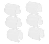 Gatuida Copertura per Puntina Giradischi Record Player in Plastico Bianco, Protezione Duratura e Resistente All'usura, Confezione da 6 Pezzi per Uso Dj