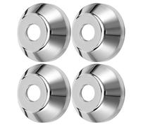 Gatuida Copertura Valvola Angolare in Acciaio Inox 4 Pezzi Piastra Decorativa per Tubi da 1/2 Finitura Cromata Copertura di Finitura Conica per Bagno e Cucina Protezione e Decorazione