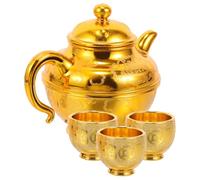Gatuida Coppa per Offerta Buddha, Tazza da Tè Oro in Plastico Retrò | Coppa per Offerte Buddha, Oggetti Sacri Religiosi, Stile Unico, per Tempio e Altare, Facile da Riporre