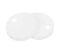Gatuida Copribulloni Rotondi di Colore Chiaro per Wc, Tappi in Plastica da 45 Mm per Copertura Viti Wc, Set da 2 Pezzi per Ricambio e Installazione Semplice in Bagni Moderni