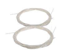 Gatuida Corde in Nylon Installazione Facile Set di 2 per Chitarra Classica Sacchetto Perle Bianco e Suono Limpido e Ricco, Accessori per Chitarra Acustica