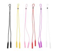 Gatuida Cordino Regolabile per Occhiali in Silicone 6 Pezzi Multicolore Fermagli Rotondi Porta Occhiali Leggero e Pratico per e Adulti Accessorio da Collo per Uso Quotidiano e Attività