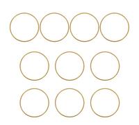 Gatuida Cornice per ghirlanda dorata da 10 pezzi: cerchio floreale in metallo da 3,93"/10 cm - anello per appendere piante in macramè - acchiappasogni fai da te e cerchio per ghirlanda natalizia