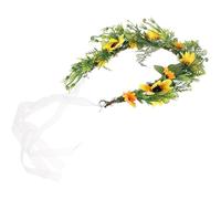 Gatuida Corona Capelli Sposa Girasole Artificiale Bohémien Accessorio Floreale Leggero e Resistente Fascia Decorativa per Matrimoni e Feste Donna Ragazza
