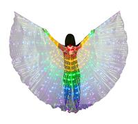 Gatuida Costumi per Adulte con LED Illumino Abbigliamento per Performance Del Ventre per Halloween e