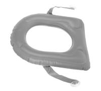 Gatuida Cuscino Gonfiabile per Sedile WC in PVC Flessibile con Ventosa Antiscivolo e Borsa Portatile Supporto Comfort per Anziani Adulti e Disabili Rialzo WC Leggero Uso e Viaggio