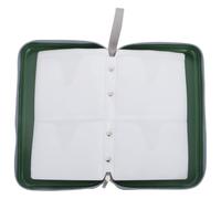 Gatuida Custodia per CD Anti Pressione 80 Slot in Plastica Poliestere | Maniglia e Chiusura Lampo, per Conservare Dischi in Auto e Casa, Verde