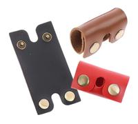 Gatuida Custodia Protettiva Portatile per Testa Rasoio di Sicurezza 3 Pezzi in Pelle Sintetica, Piccola per Accessori Rasoio da Uomo