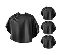Gatuida da Parrucchiere Nera Oversize in Poliestere Set da 4 Pezzi Grembiuli per Salone senza Maniche per Colorazione Decolorazione e Shampoo da Barbiere per Adulti Professionale