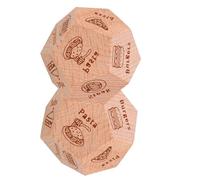 Gatuida Dadi Decisionali per Cibo in Legno 2 Pezzi, Gioco di Dadi Unico per Appuntamenti e Pranzi con Amici, Divertimento Creativo per Scelte Alimentari in Famiglia e Viaggi