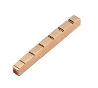 Gatuida Dado per Chitarra in Ottone 6 Corde 43mm Accessorio per Basso Elettrico Tonal Link tra Corde e Manico Chitarra Intaglio Dorato