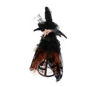 Gatuida Decorazione Halloween Strega Bambola Arancione Decorazione Tavolo Festa Pupazzo Strega per Atmosfera Misteriosa e Festiva