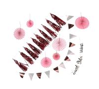 Gatuida Decorazioni per Matrimoni Romantici 1 Set di Ghirlande di Ventagli di Carta per Addio Nubilato Festa Romantica Adatte Come Bomboniera per Matrimoni