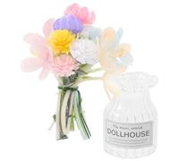 Gatuida del vaso vaso fiori in miniatura Decorazione fiorità mini per mobili Mini casa in miniatura piante in in plastica