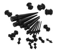 Gatuida Dilatatori Auricolari in Acrilico Kit 23 Pezzi Misure 2mm-32mm Espansori Auricolari Conici Tappi Per Allungare Orecchie Design Resistente e Pratico Per Quotidiano