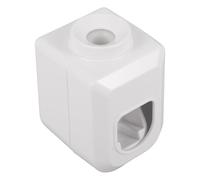 Gatuida Dispenser Dentifricio da Parete in ABS Bianco Porta Dentifricio Erogazione Precisa e Risparmio Accessorio Bagno Salvaspazio Portabicchieri e Scaffale Organizzatore