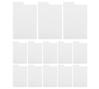 Gatuida Divisori per Dischi in Vinile 13 Pezzi 180X280 MM Divisore di Separazione Robusto in Plastica Spessa Design Fai da Te Flessibile per Organizzazione Libreria e Scaffali Sala Audio