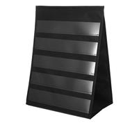 Gatuida Espositore da tavolo per schede: tabella tascabile da tavolo per l'insegnamento in classe - Porta schede bifacciale per l'organizzazione di matematica e programmi 43x33 cm