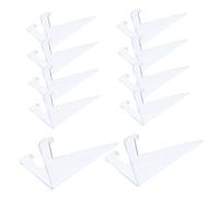 Gatuida Espositore per Carte da Gioco in Plastica Trasparente, Cavalletto Porta Carte Multifunzione per Collezioni e Opere d'Arte, Supporto Decorativo per Ufficio e Vetrina, Set da 10 Pezzi