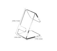 Gatuida Espositore per Orologi da Polso in Acrilico Trasparente 2 Pezzi Supporto Stabile a L Porta Orologi e Porta Occhiali da Scrivania Multifunzionale per Uso Domestico e Ufficio