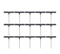 Gatuida Estrattore a Molla in Acciaio Inossidabile a Forma di T da 15 Pezzi con Impugnatura in plastica, Strumenti di Montaggio per Molle per Trampolino per Una Facile Installazione, Gancio di