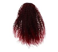 Gatuida Extension Per Coda Di Cavallo Sintetica Afro Ricci Coulisse Capelli Finti Per Donna Strati Di Colore Sfumato Leggero e Resistente