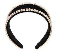 Gatuida Fascia Larga Con Cristalli Accessori Per Capelli Decorativi Cerchietto Alla Moda Per Donne Accessorio Per Capelli Scintillante Adatto Per Feste e Matrimoni