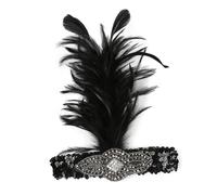 Gatuida Fascia per Chioma Anni ’20 Piume, Copricapo Vintage Donna per Feste Cocktail e Balli di Fine Anno, Accessorio Costume Anni Ruggenti Elegante e Comodo Taglia Unica
