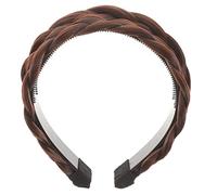 Gatuida Fascia Per Chioma Treccia in Profondità Marrone Fasce Per Parrucche Accessori Per Chioma Eleganti Per Eventi e Vita Quotidiana Design Naturale Per Donne e Ragazze
